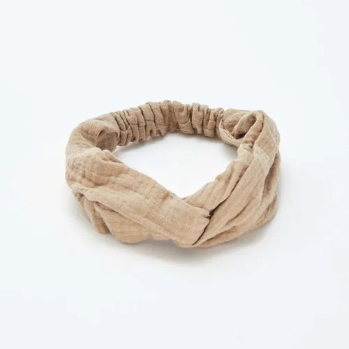 bandeau en gaze de coton marron bandeau en gaze de coton marron