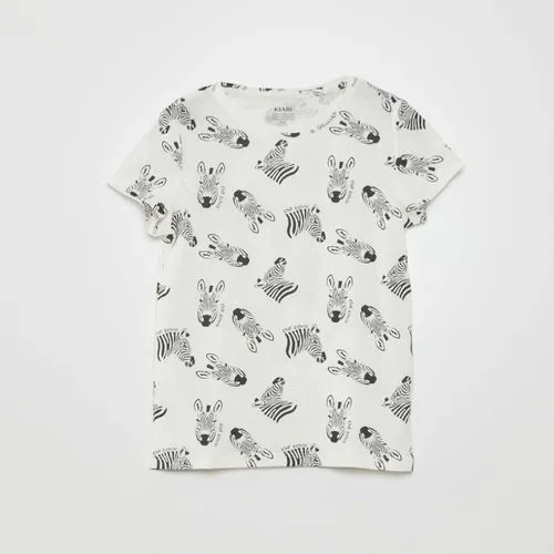 t-shirt en maille jersey imprimé blanc t-shirt en maille jersey imprimé blanc