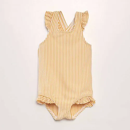 maillot de bain rayé - 1 pièce jaune maillot de bain rayé - 1 pièce jaune