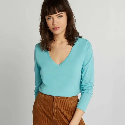 t-shirt col v bleu t-shirt col v bleu