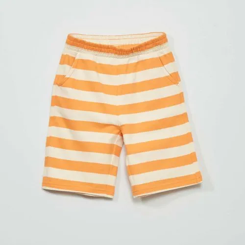 bermuda en molleton imprimé all over orange bermuda en molleton imprimé all over orange