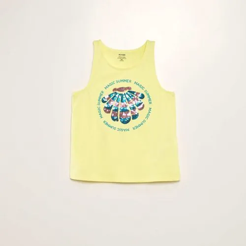 débardeur à dos nageur animé jaune débardeur à dos nageur animé jaune