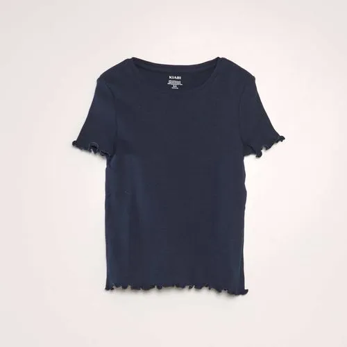 t-shirt côtelé bleu t-shirt côtelé bleu