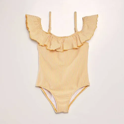 maillot de bain rayé - 1 pièce jaune maillot de bain rayé - 1 pièce jaune