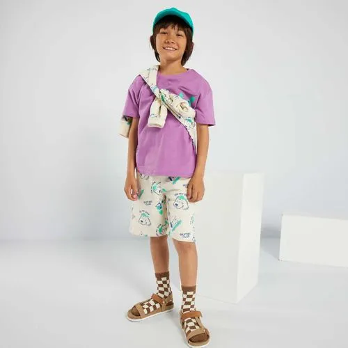 bermuda en molleton imprimé all over blanc bermuda en molleton imprimé all over blanc