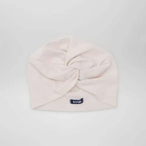 bonnet turban en maille rose bonnet turban en maille rose