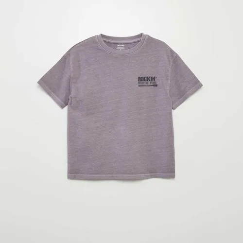 t-shirt manches courtes esprit 'festival rock' violet t-shirt manches courtes esprit 'festival rock' violet