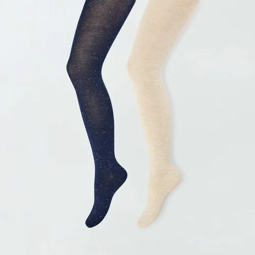 2 paires de collants chauds beige 2 paires de collants chauds beige