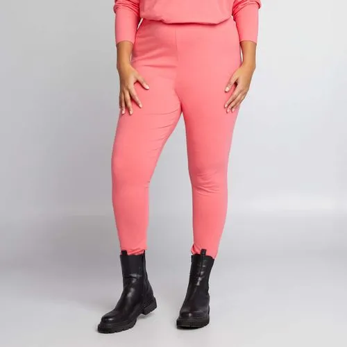 legging en jersey uni rose legging en jersey uni rose