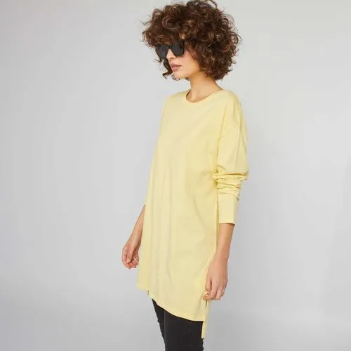 t-shirt long jaune t-shirt long jaune