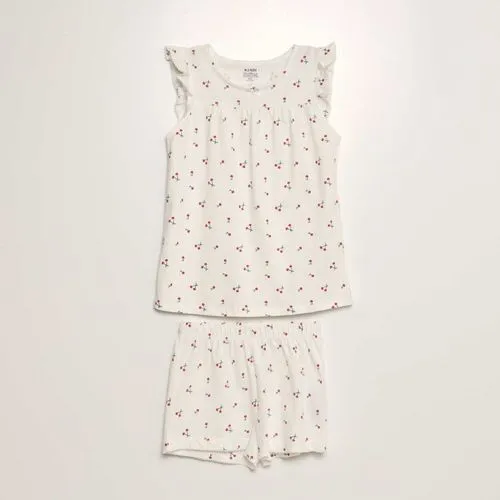 pyjama court - 2 pièces blanc pyjama court - 2 pièces blanc