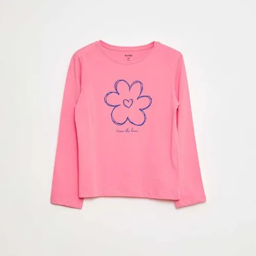 t-shirt imprimé rose