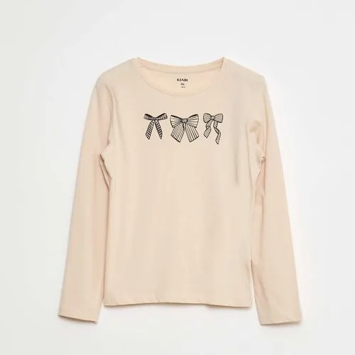 t-shirt imprimé beige