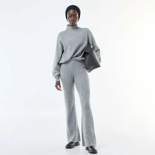 legging côtelée en matière douce gris legging côtelée en matière douce gris