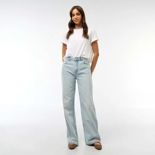 pantalon baggy taille basse bleu