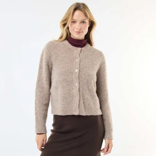 gilet en maille bouclette beige gilet en maille bouclette beige