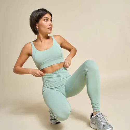 legging de sport taille twistée vert legging de sport taille twistée vert