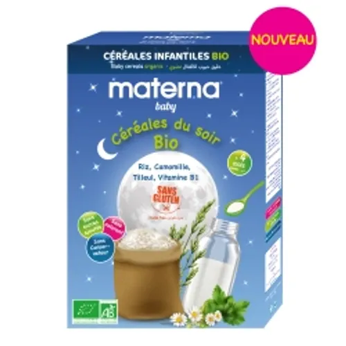 cereales du soir bio materna 200 gr cereales du soir bio materna 200 gr