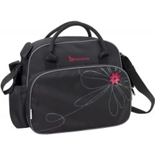 Sac à langer vintage noir fuschia Sac à langer vintage noir fuschia