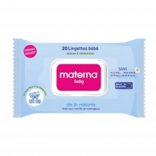 lingette bebe materna bleu 20 pce lingette bebe materna bleu 20 pce
