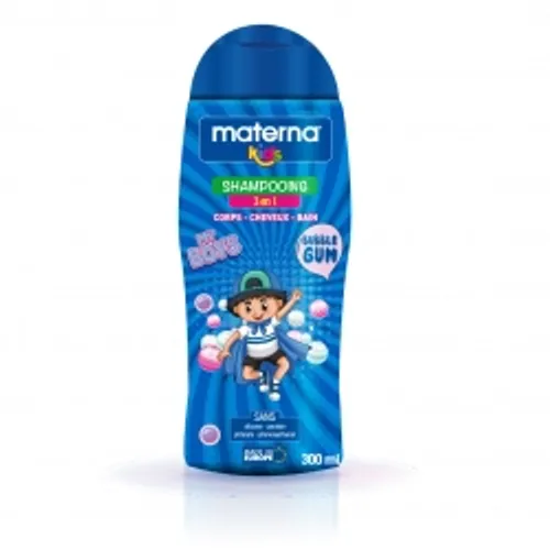 Shampoing et gel douche 3 en 1 materna kids bubble gum 300 ml Shampoing et gel douche 3 en 1 materna kids bubble gum 300 ml