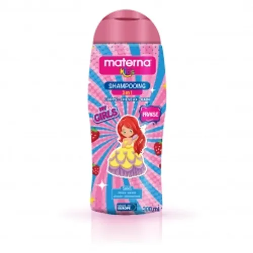 Shampoing et gel douche 3 en 1 materna kids fraise 300 ml Shampoing et gel douche 3 en 1 materna kids fraise 300 ml
