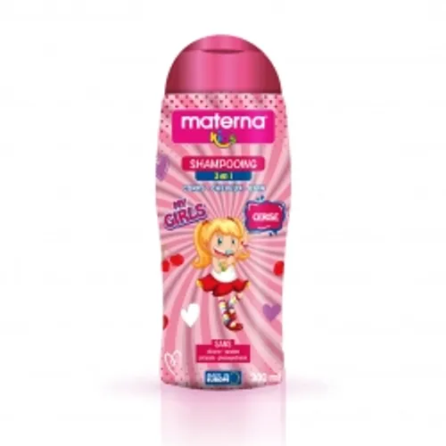Shampoing & gel douche 3 en 1 materna kids cerise 300 ml Shampoing & gel douche 3 en 1 materna kids cerise 300 ml