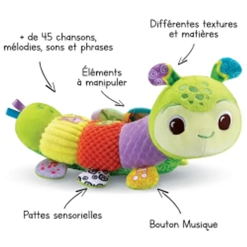 Myrtille, ma lumi-chenille sensorielle Myrtille, ma lumi-chenille sensorielle