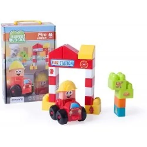 Super Blocks Caserne de Pompiers - 22 pièces