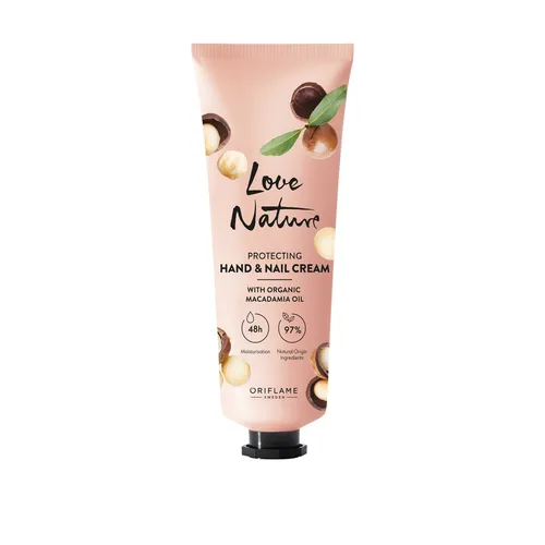 Crème Protectrice pour les Mains et les Ongles à l'Huile Naturelle de Macadamia Love Nature