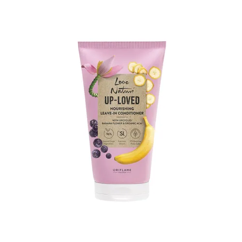 Après-shampooing nourrissant sans rinçage à l’extrait de fleurs de bananier et d'açaï naturels Love Nature Up-Loved